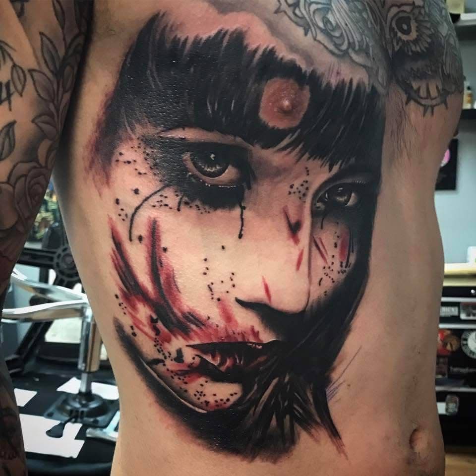 Realism in Color tattoo by Chino Elvis at Inked City Tattoos, Trenton NJ