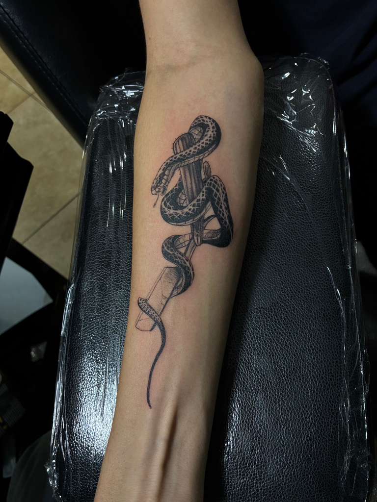 Fine Line tattoo by Jay at Inked City Tattoos, Trenton NJ