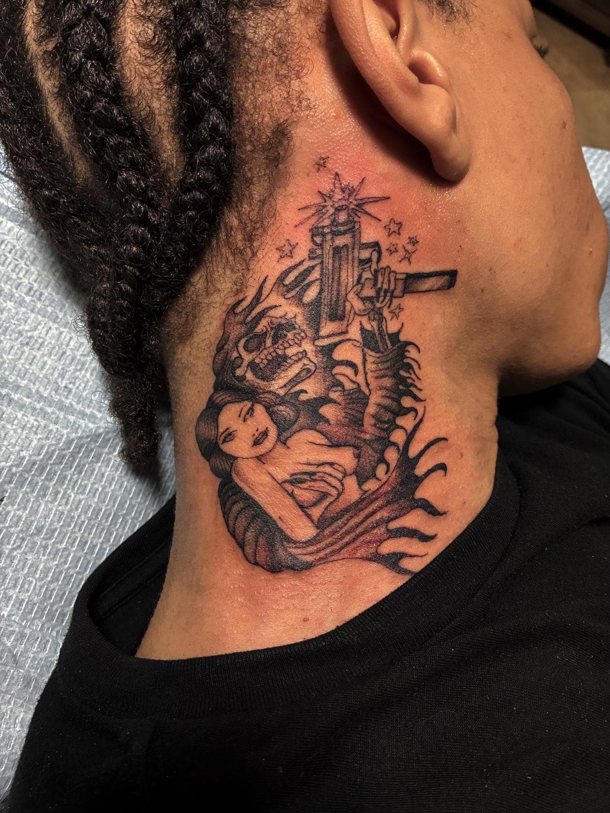 Neo-Traditional tattoo by Jay at Inked City Tattoos, Trenton NJ